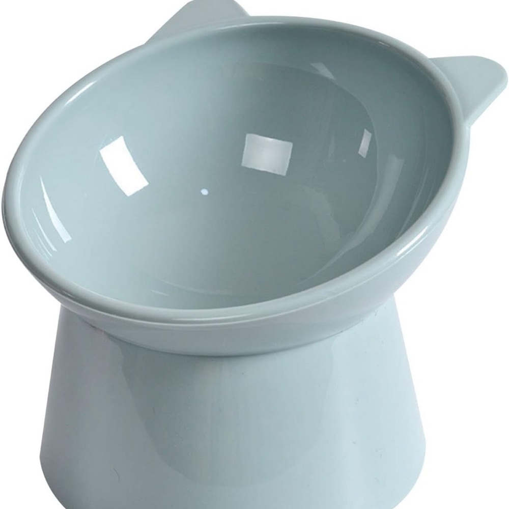 Tilted Cat Food Bowl -Whisker Friendly, Anti Vomiting, Slanted, 13 Cat B…